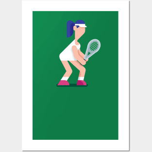 Tennis Girl Posters and Art